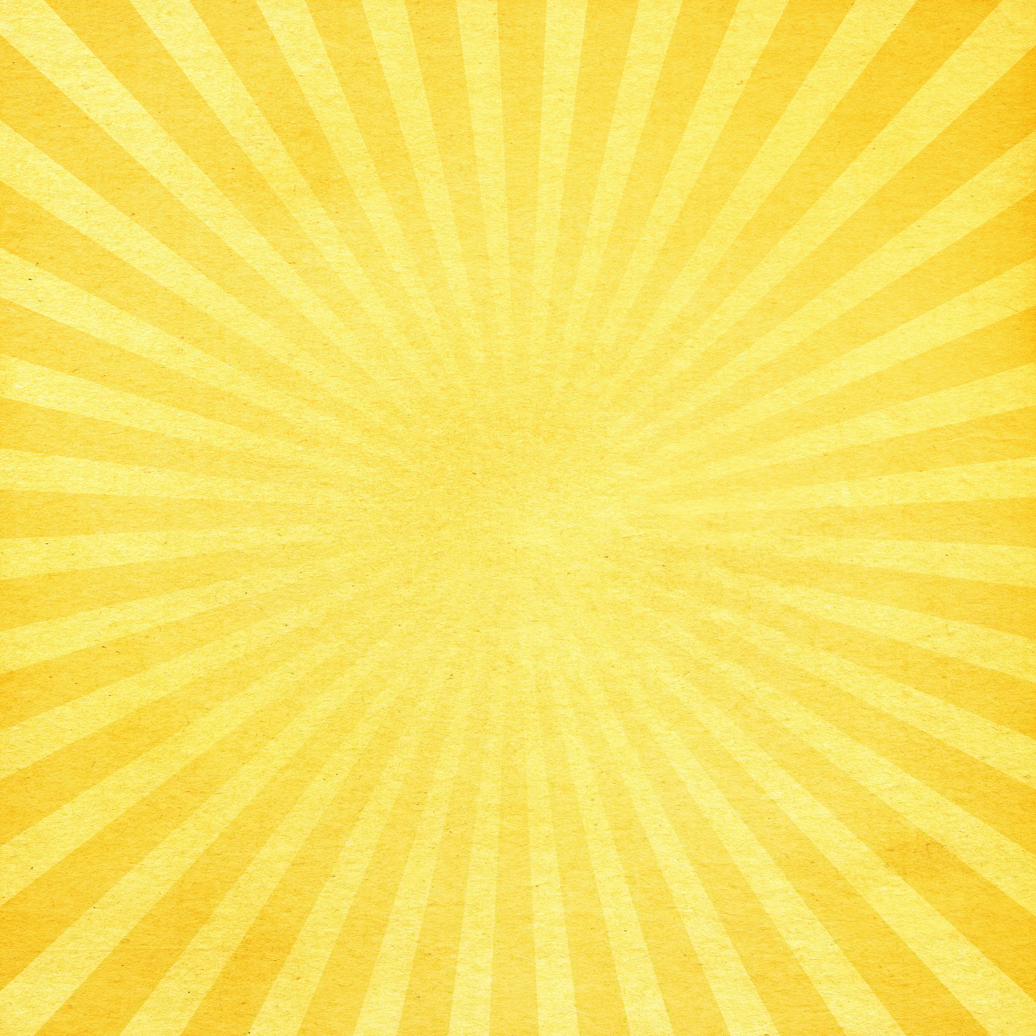 Yellow texture with sunbeam pattern background